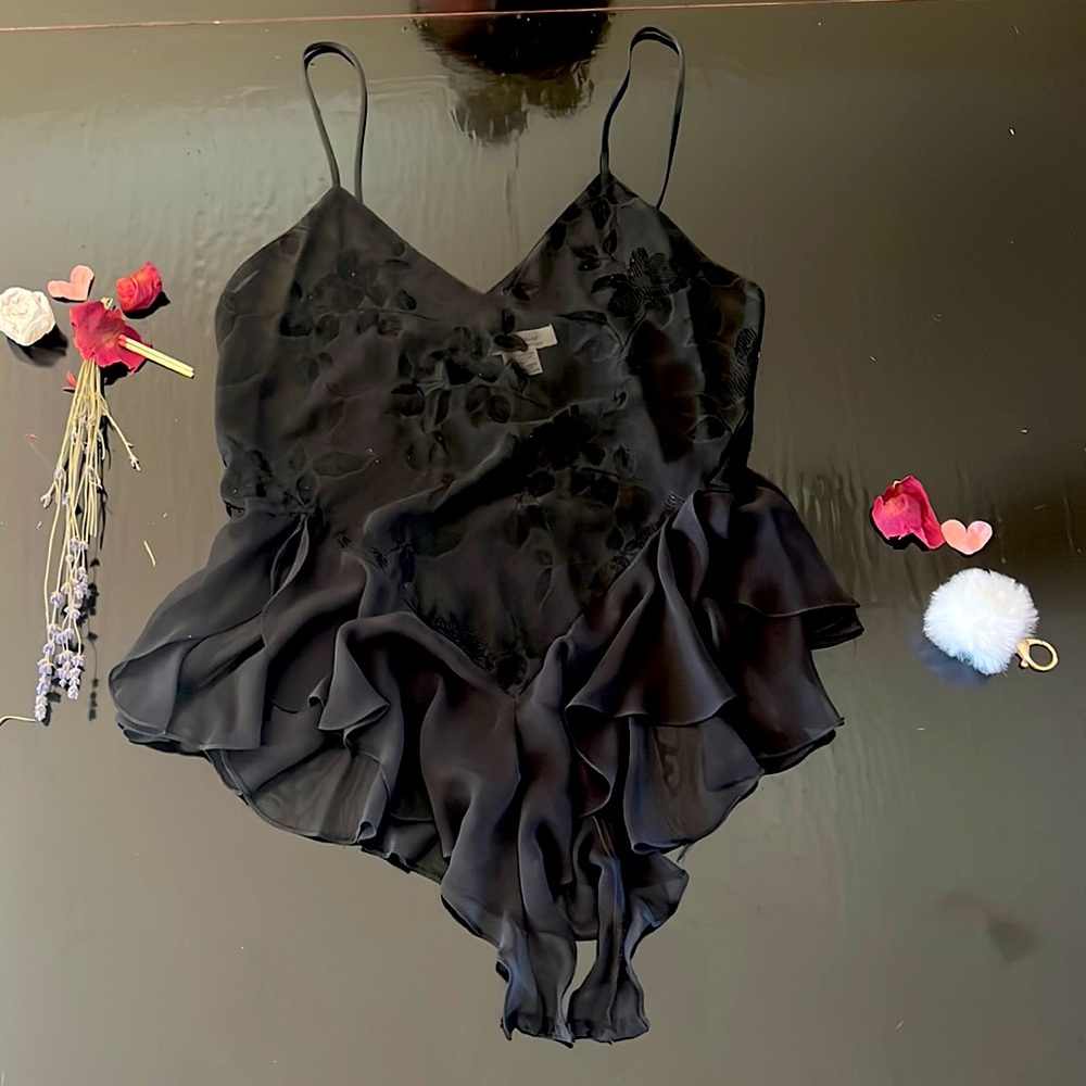 Fantasies by Morgan Taylor Black Teddy Small